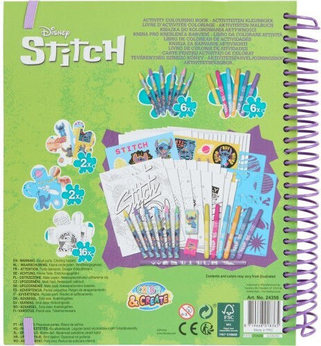 Canenco Disney Stitch Stitch Activity Coloring Book Color Create St24356v