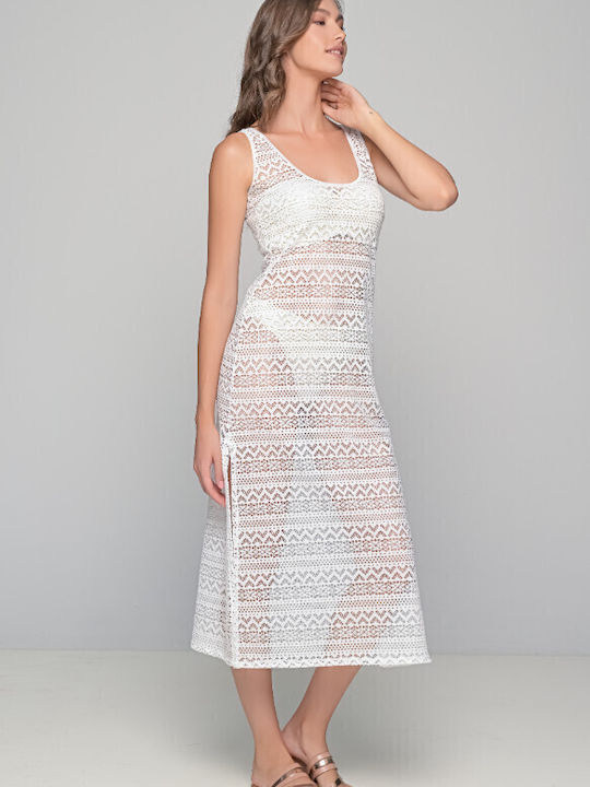 Milena by Paris Women's Maxi Dress Beachwear White