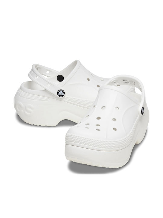 Crocs Bella Femei Saboti Albe Crocs Bella Femei Saboti Albe