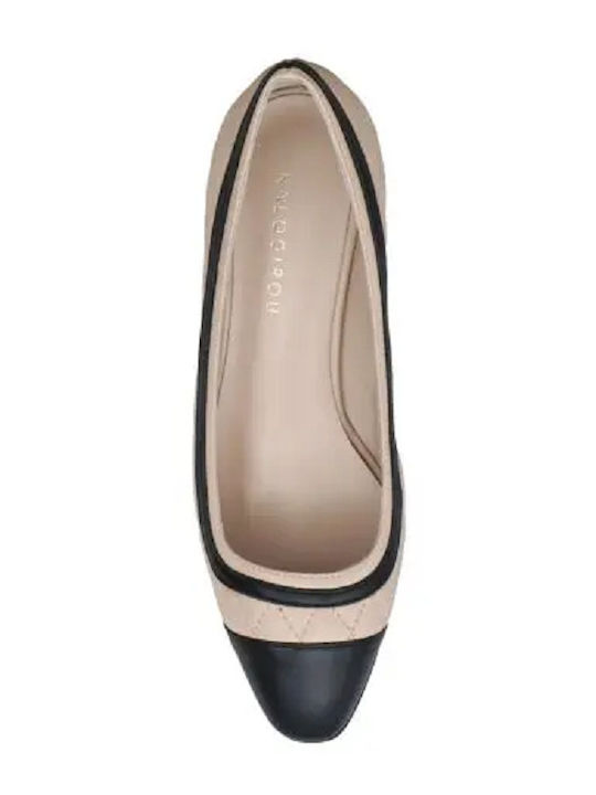 Leder Pumps Schwarz