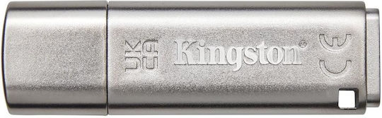 Kingston IronKey Locker+ 50 32GB USB 3.2 Stick Ασημί