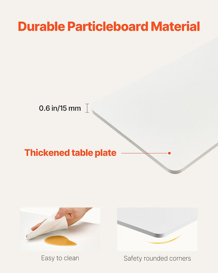 Vevor Τραπεζάκι για Laptop Λευκό (CSZGXDZZCSPBL8D3V001V0)