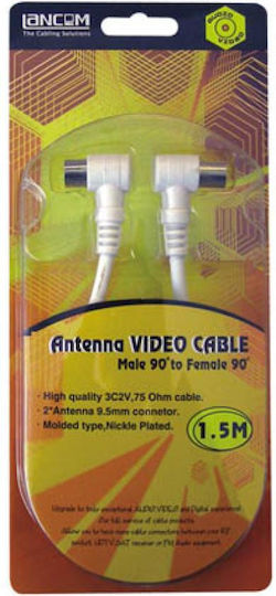 Lancom Καλώδιο Κεραίας Coax male - Coax female Λευκό 5m (02.006.0125)