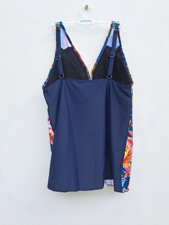 Tankini Blumen Blue