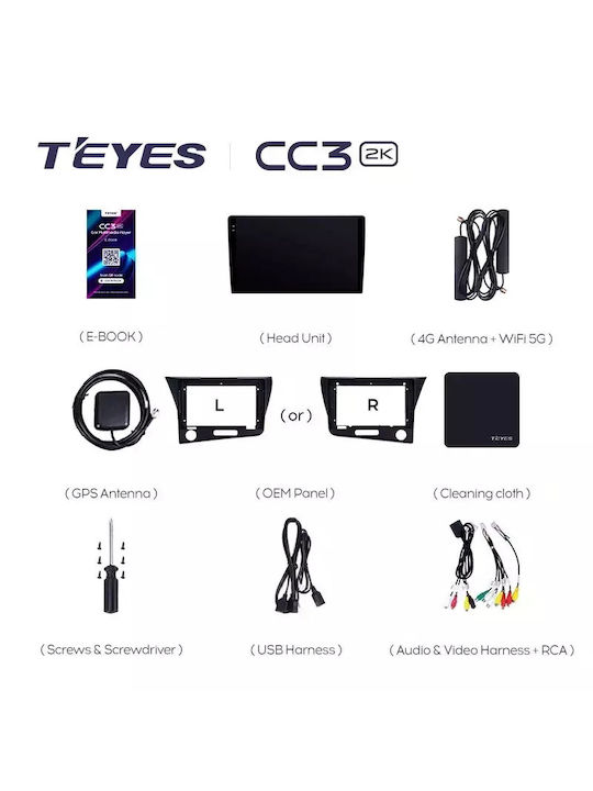 Navigație Auto Teyes Cc3l Honda Cr-z 2010-2014 4+32GB 9" IPS Octa-core 1.6GHz Android 4G Bluetooth 5.1 DSP