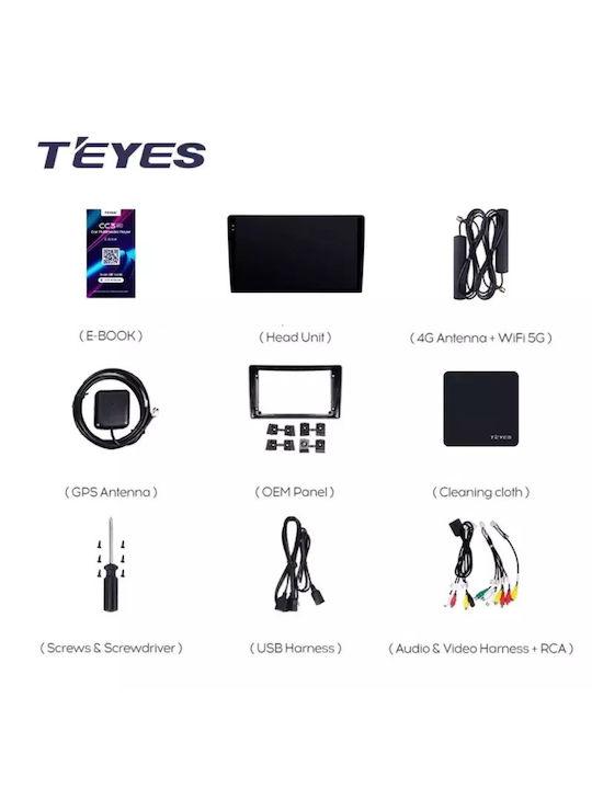 Navigație Auto Teyes Cc3l Hyundai I40 2011–2019 4+32GB 9" IPS Octa-core 1.6GHz Android 4G Bluetooth 5.1 DSP