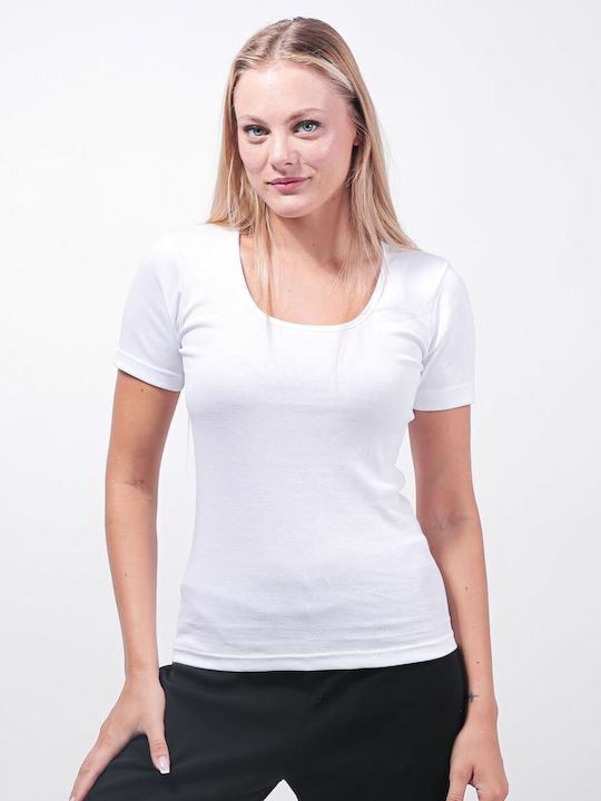 Women's Short Sleeve Cotton T-Shirt White