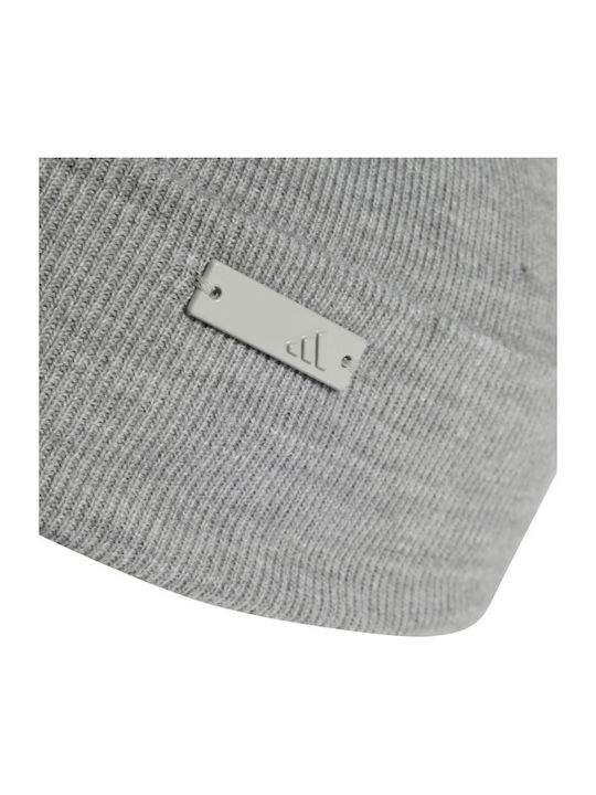 Tonal Met Bean Cap Beanie Unisex Beanie Knitted in Gray color