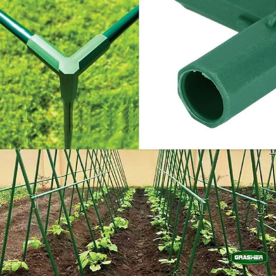 Grasher 3-Way Corner Connectors Φ.16mm Plant Supports 6 Pieces 104037