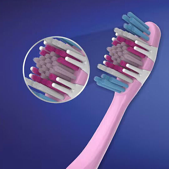 Oral-B 3D White Οδοντόβουρτσα Medium Λευκό 2τμχ