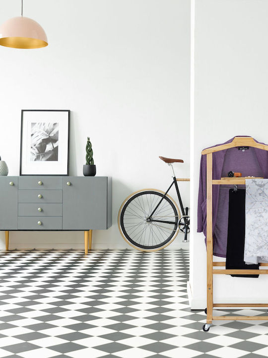 Relaxdays Bamboo Wardrobe Natural 98.5 X 47 X 36 Cm