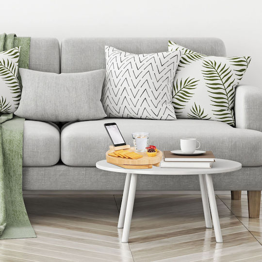 Relaxdays Бамбуков Поднос за сервиране в Кафяв Цвят 12x30x30см 10045698 1бр