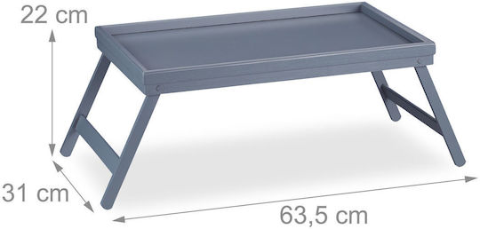 Relaxdays Bamboo Rechteckig Serviertablett aus Bambus in Gray Farbe 22x63.5x31cm 10026130 1Stück