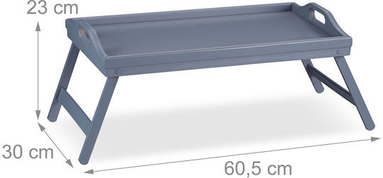 Relaxdays Bamboo Rechteckig Serviertablett aus Bambus in Gray Farbe 23x60.5x30cm 10026123 1Stück