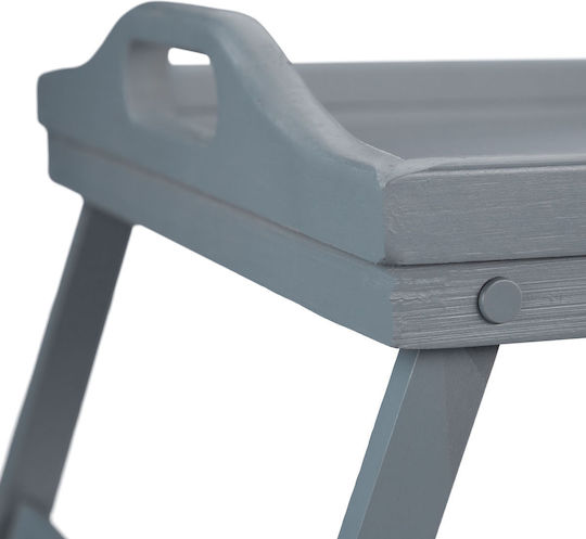 Relaxdays Bamboo Rechteckig Betttablett aus Bambus mit Griffen in Gray Farbe 24x60x30cm 10046373 2Stück