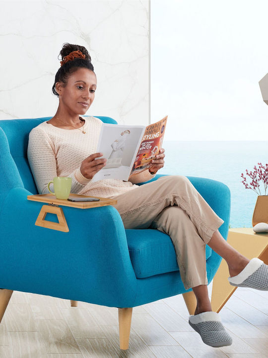 Relaxdays Bamboo Δίσκος Σερβιρίσματος 13x35x26.5cm