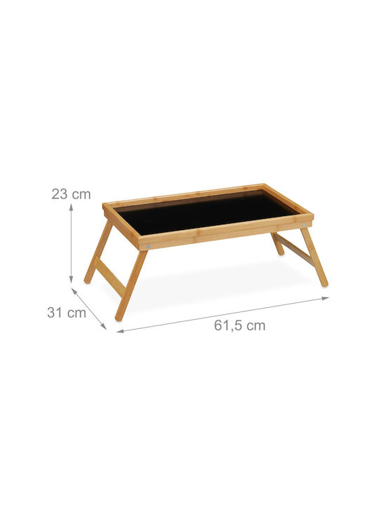 Relaxdays Bamboo Δίσκος Κρεβατιού 23x61.5x31cm