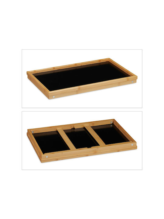 Relaxdays Bamboo Δίσκος Κρεβατιού 23x61.5x31cm