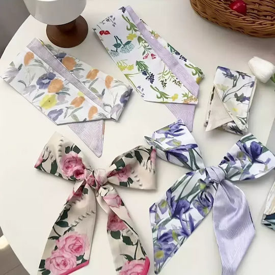 Set aus 6 Haarbändern mit Blumenmuster