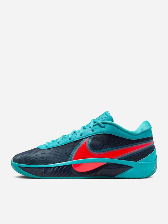 Giannis Freak 6 Low Basketball Shoes Dusty Cactus / Bright Crimson / Obsidian