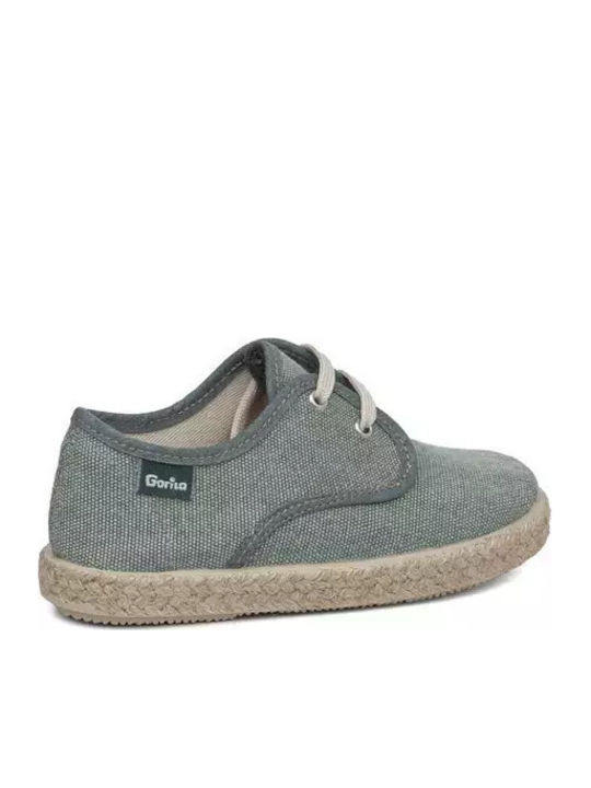 Παιδικές Espadrilles mit Schnürsenkeln Grün