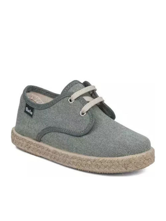 Παιδικές Espadrilles mit Schnürsenkeln Grün