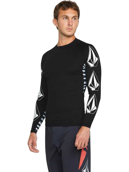 Volcom Deadly Stone Ανδρική Ισοθερμική Μακρυμάνικη Μπλούζα Μαύρη
