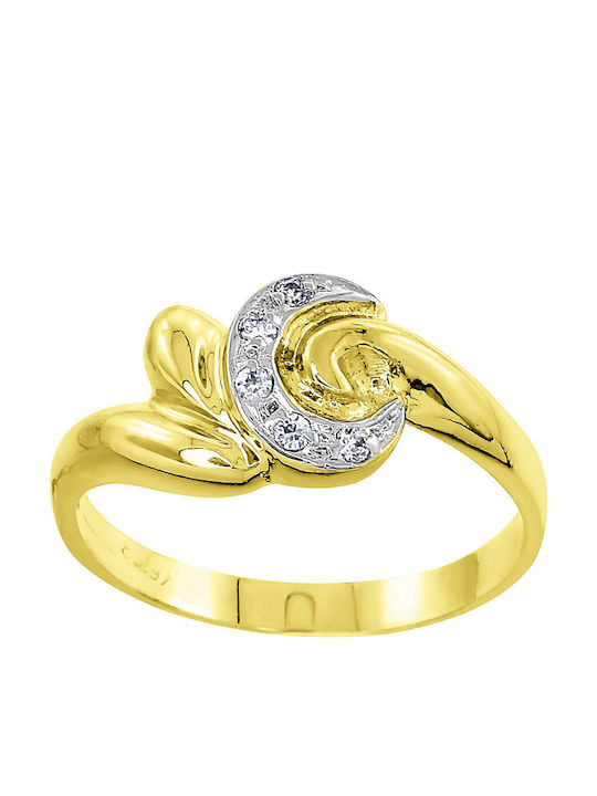 Antwnakakis Damen Ring aus Weißgold 14K