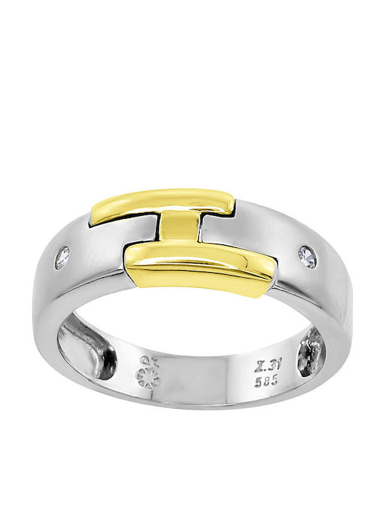 Antwnakakis Дамски Пръстен от Бяло злато 14K