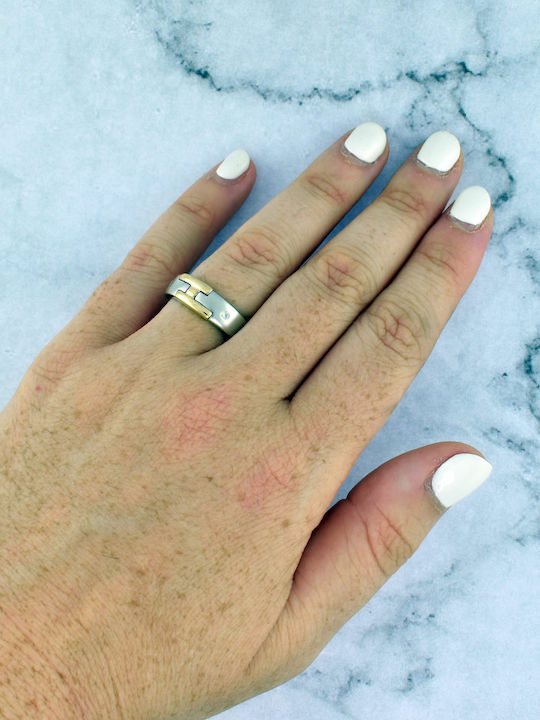 Antwnakakis Дамски Пръстен от Бяло злато 14K