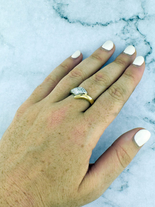 Antwnakakis Дамски Пръстен от Бяло злато 14K