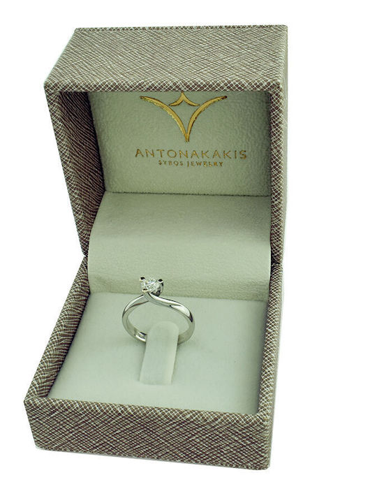 Antwnakakis Дамски Пръстен от Бяло злато 14K