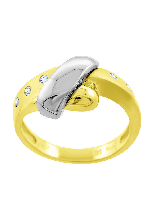 Antwnakakis Дамски Пръстен от Бяло злато 14K