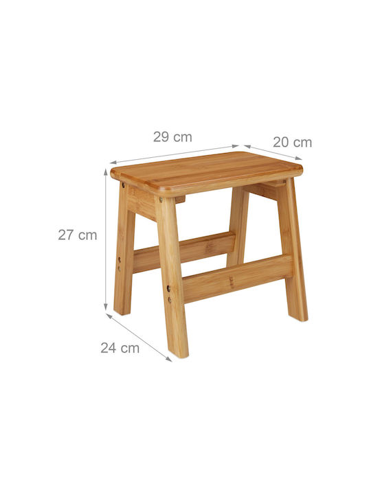 Taburet Din Lemn De Exterior 29x24x27cm