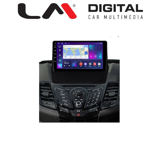 LM Digital Sistem Audio Auto Pentru Ford Fiesta 2008 >2012 Bluetooth USB Wi-Fi GPS Apple CarPlay Android Auto Cu Ecran Tactil 12.3"