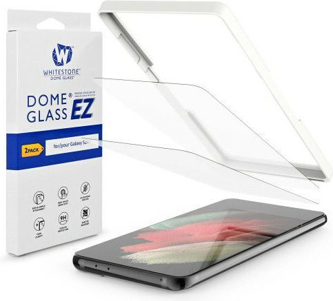 Whitestone Dome Glass Installation Kit Пълно лепило Закалено стъкло 2бр (Galaxy S21+ 5G)