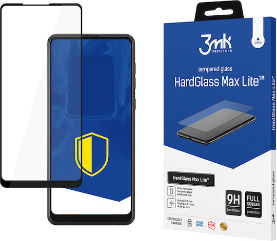 3MK HardGlass Max Lite Μαύρο Full Face Tempered Glass (Galaxy A21s)