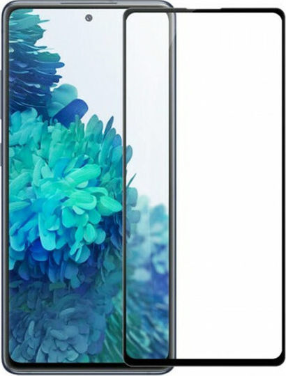 5D 0.3mm Adeziv complet Full Face Tempered Glass Negru (Galaxy S20 FE)