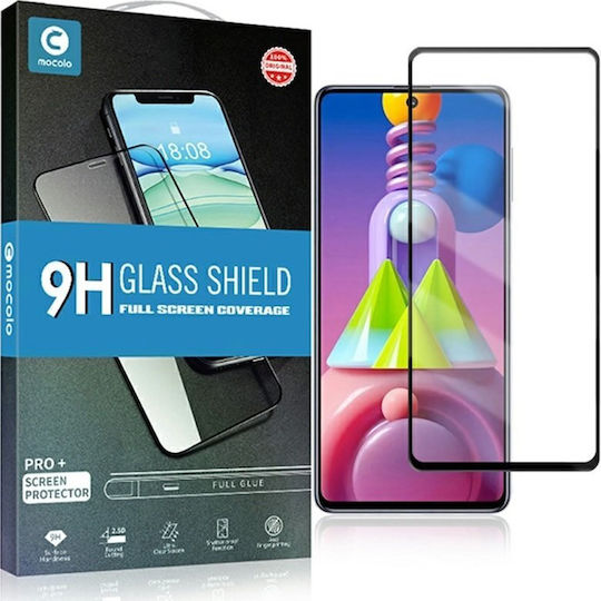 Mocolo Full Face Tempered Glass Black (Galaxy M51)