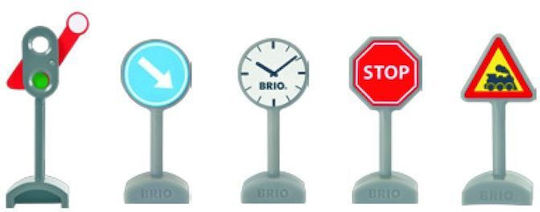 Brio Toys Jucărie Miniatură Traffic Sign Kit For Railway
