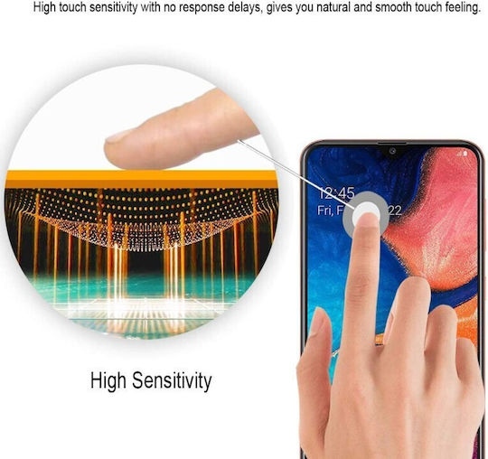 Black Vollkleber Vollflächig gehärtetes Glas (Galaxy A21s)