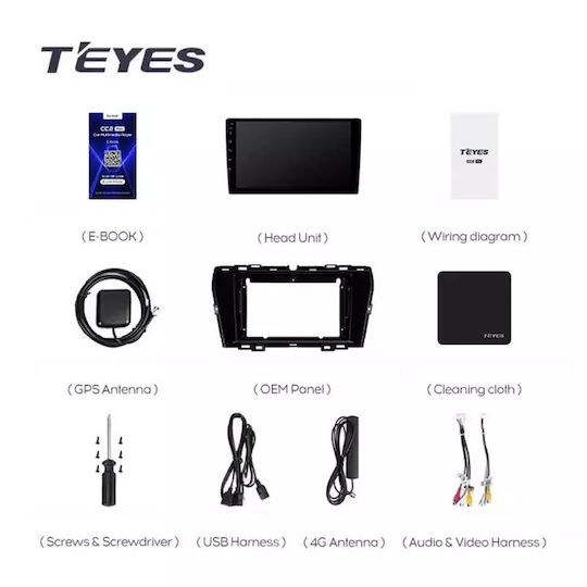 Teyes Sistem Audio Auto pentru Ssangyong Tivoli 2019-2021 (Bluetooth/USB/WiFi/GPS/Apple-Carplay/Android-Auto) cu Ecran Tactil 9"