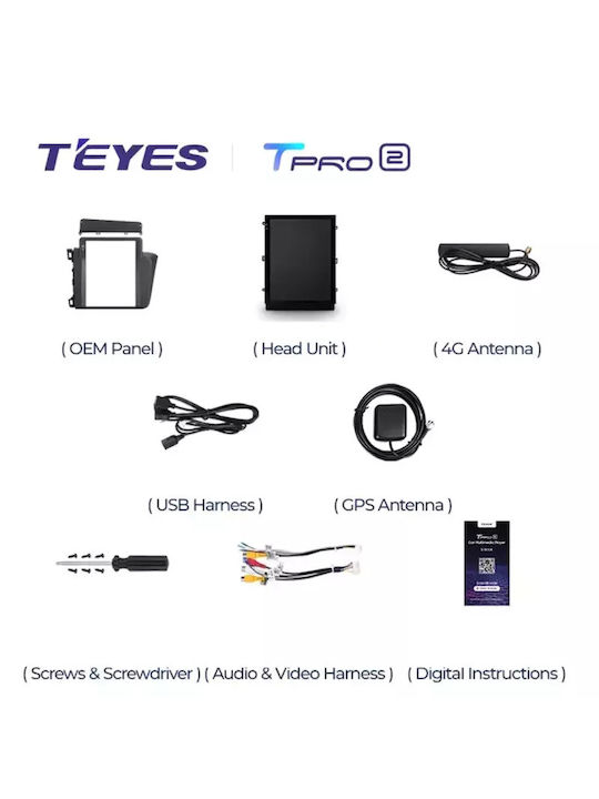 Teyes Sistem Audio Auto pentru Honda Civic Skoda Rapid Dodge Călătorie 2011-2017 (Bluetooth/USB/WiFi/GPS/Apple-Carplay/Android-Auto) cu Ecran Tactil 9.7"