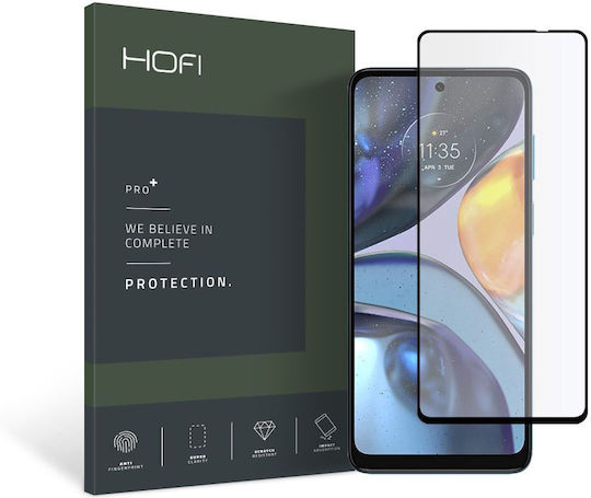 Hofi Premium Pro+ Full Face Tempered Glass Μαύρο (Motorola Moto G22)