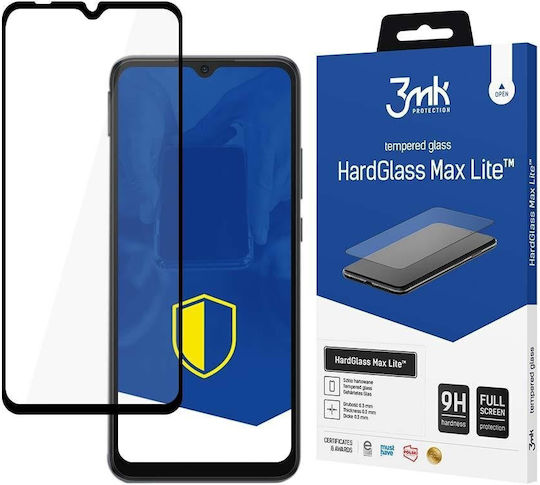 3MK HardGlass Max Lite Full Face Tempered Glass Μαύρο (Redmi 10C)
