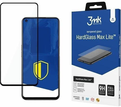 3MK HardGlass Max Lite Vollflächig gehärtetes Glas (Realme 8i)