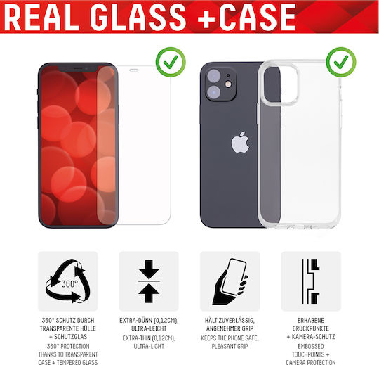 Displex REAL GLASS Tempered Glass (iPhone 16e / 14 / 13 / 13 Pro)