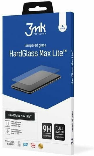 3MK HardGlass Max Lite Tempered Glass Μαύρο (Moto G82)