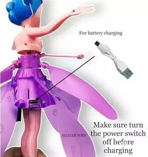 Flying Fairy in Purple Color