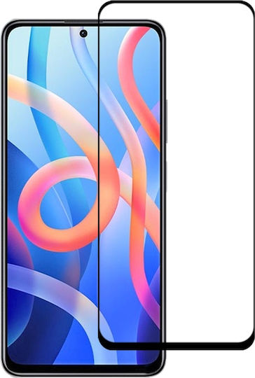 Full Glue Full Face Tempered Glass Μαύρο (Poco M4 Pro 5G / Redmi Note 11s 5G)